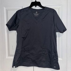 WonderWink Gray Scrub Top